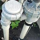close-up with a backflow prevention valve