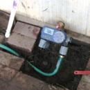 pipe attached to the water main line